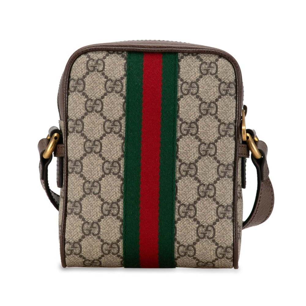 GUCCI Authentic Brown Leather Shoulder Bag - Picture 3 of 9
